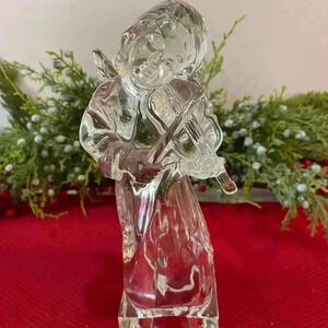 Rare vintage, Mikasa, pure crystal angel violinist elegant anytime of the year.